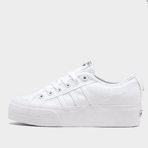 White Adidas Nizza Platform Sneaker